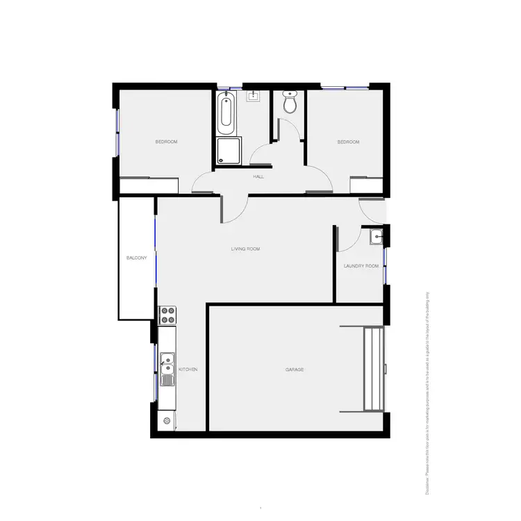 Floorplan of Homely unit listing, 6/2 Kyeamba Street, Merimbula NSW 2548