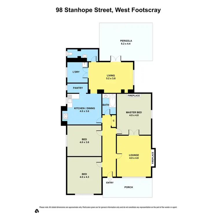 Floorplan of Homely house listing, 98 Stanhope Street, West Footscray VIC 3012