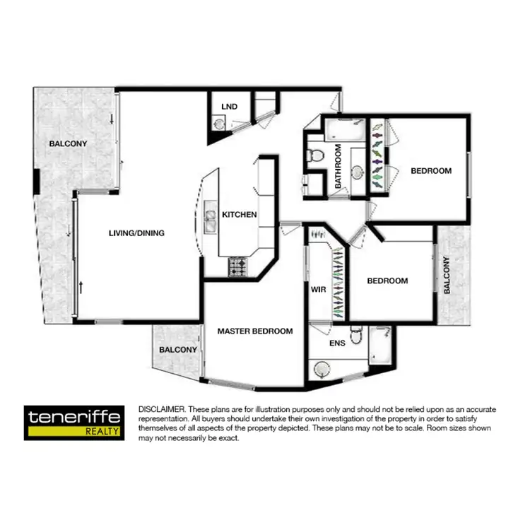 Floorplan of Homely apartment listing, 27 Vernon Terrace, Teneriffe QLD 4005