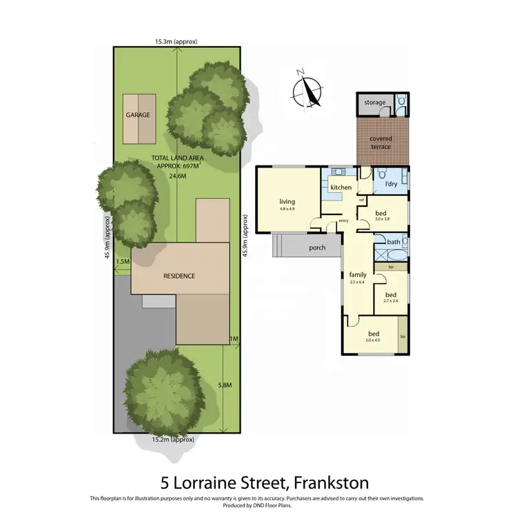 Floorplan of Homely house listing, 5 Lorraine Street, Frankston VIC 3199