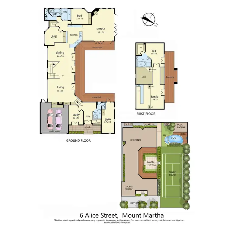 Floorplan of Homely house listing, 6 Alice Street, Mount Martha VIC 3934