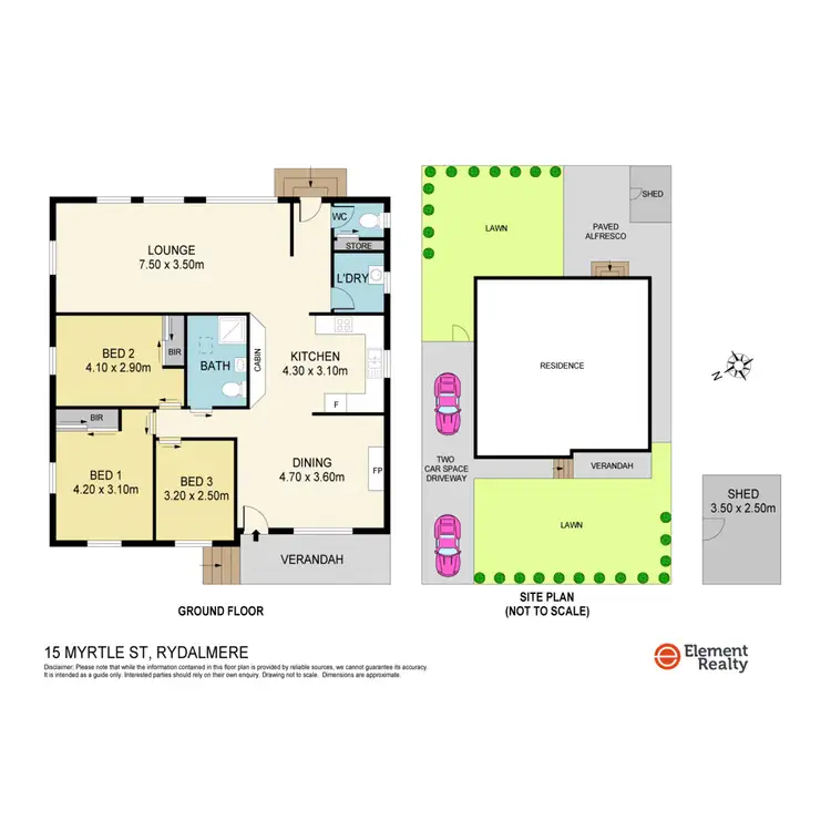 Floorplan of Homely house listing, 15 Myrtle Street, Rydalmere NSW 2116