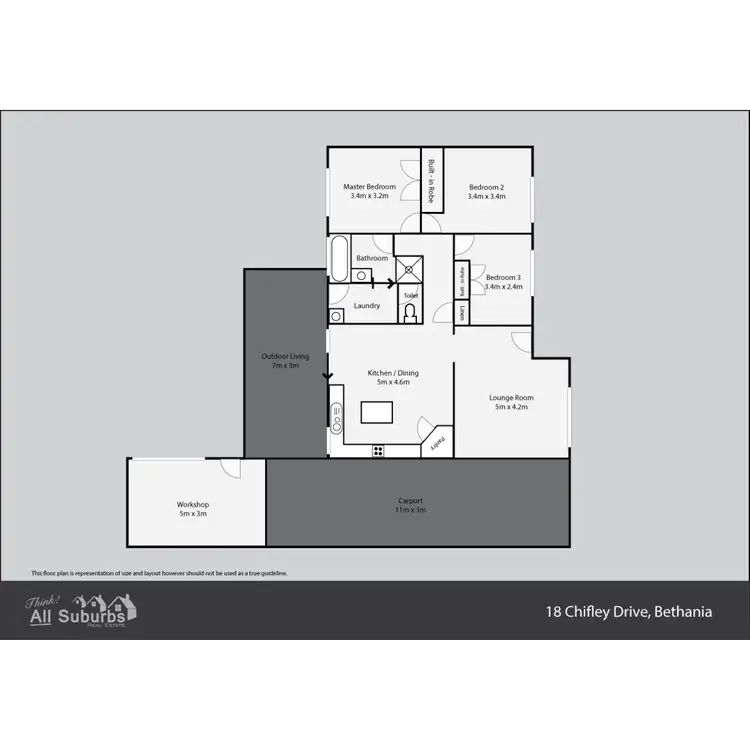 Floorplan of Homely house listing, 18 Chifley Drive, Bethania QLD 4205