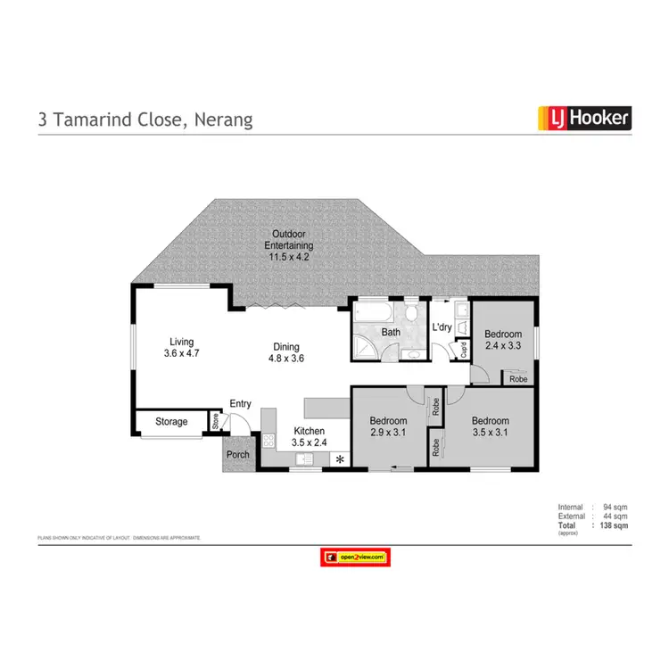 Floorplan of Homely house listing, 3 Tamarind Close, Nerang QLD 4211