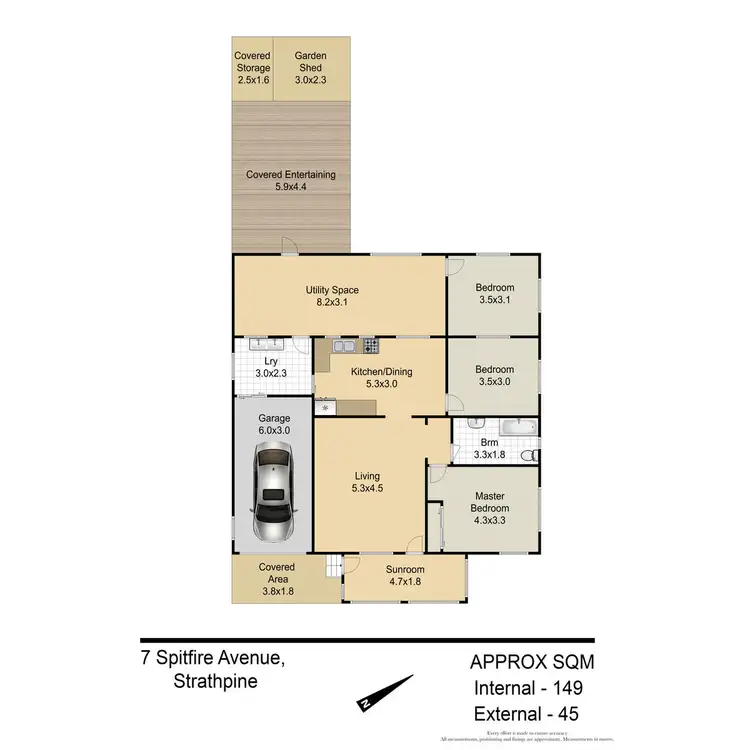 Floorplan of Homely house listing, 7 Spitfire Avenue, Strathpine QLD 4500
