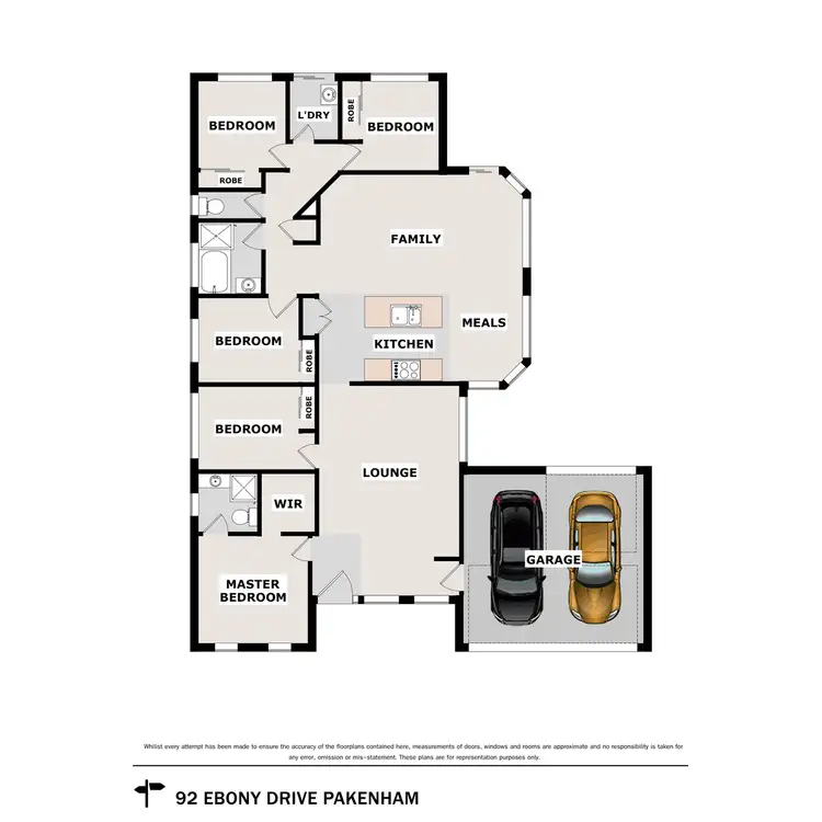 Floorplan of Homely house listing, 92 Ebony Drive, Pakenham VIC 3810