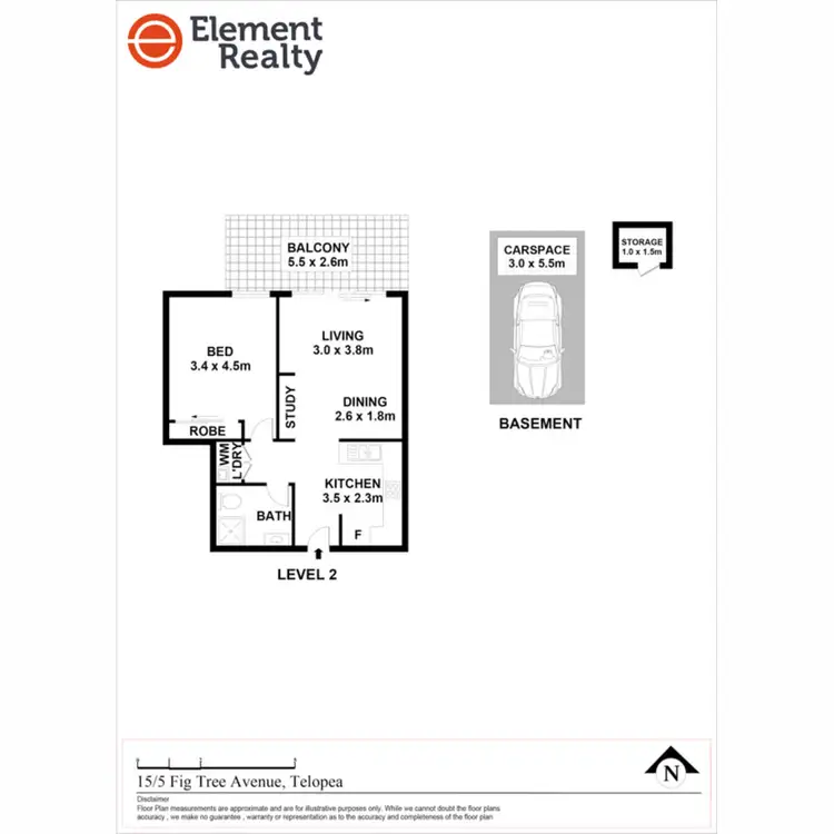 Floorplan of Homely apartment listing, 15/5-7 Fig Tree Avenue, Telopea NSW 2117