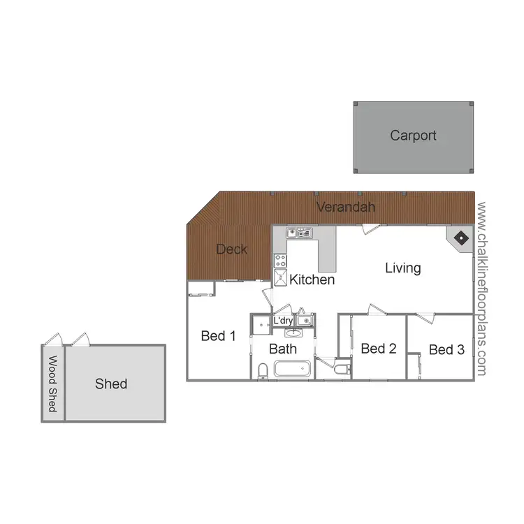 Floorplan of Homely house listing, 3/5-7 The Parade, Mansfield VIC 3722