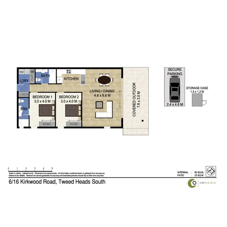 Floorplan of Homely apartment listing, 6/16 Kirkwood Road, Tweed Heads South NSW 2486