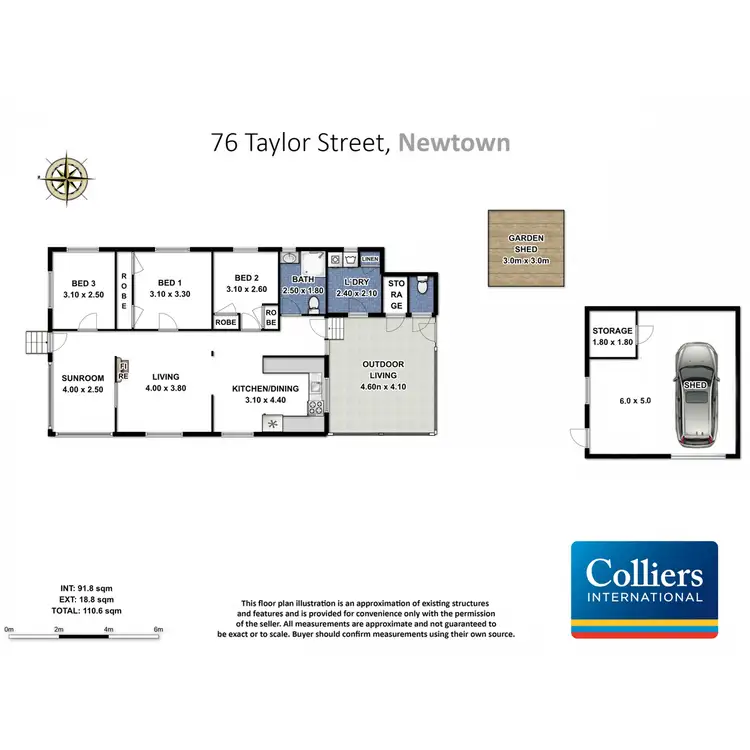 Floorplan of Homely house listing, 76 Taylor Street, Newtown QLD 4350