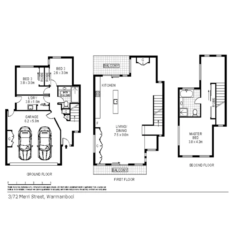 Floorplan of Homely house listing, 3/72 Merri Street, Warrnambool VIC 3280