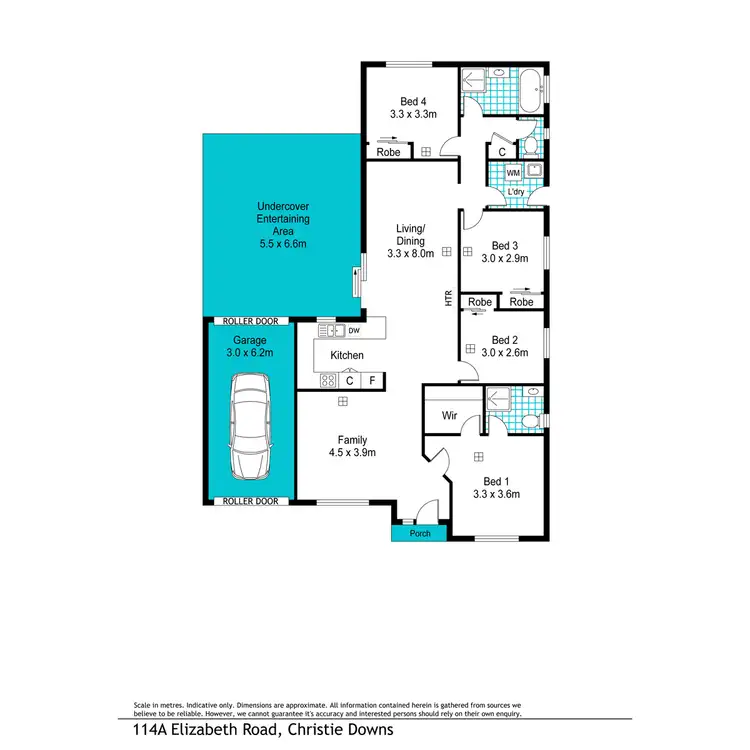 Floorplan of Homely house listing, 114a Elizabeth Road, Christie Downs SA 5164