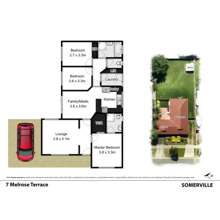 Floorplan of Homely house listing, 7 Melrose Terrace, Somerville VIC 3912
