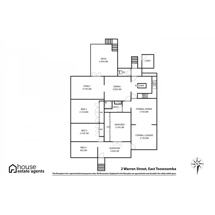 Floorplan of Homely house listing, 2 Warren Street, East Toowoomba QLD 4350