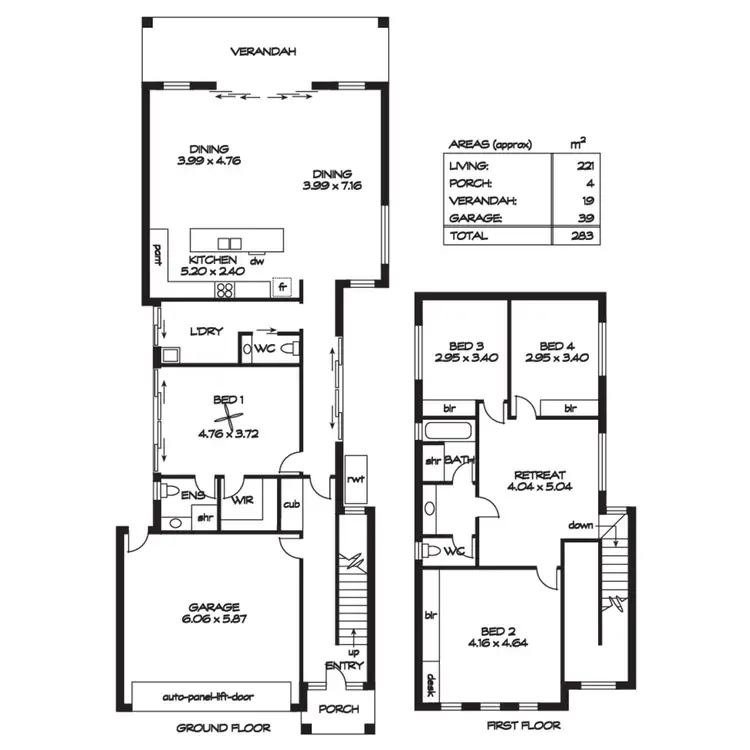 Floorplan of Homely house listing, 15a Milton Avenue, Fulham Gardens SA 5024