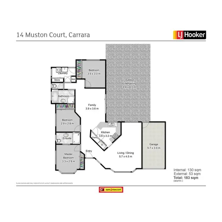 Floorplan of Homely house listing, 14 Muston Court, Carrara QLD 4211