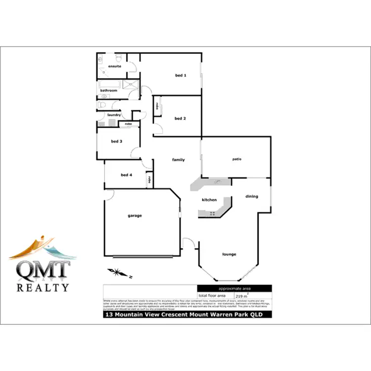 Floorplan of Homely house listing, 13 Mtn View Crescent, Mount Warren Park QLD 4207