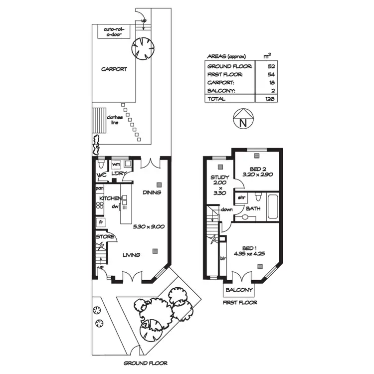 Floorplan of Homely townhouse listing, 4/49 Fullarton Road, Kent Town SA 5067