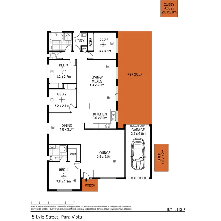 Floorplan of Homely house listing, 5 Lyle Street, Para Vista SA 5093