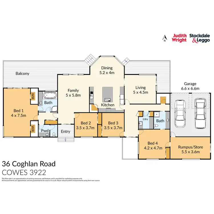Floorplan of Homely house listing, 36 Coghlan Road, Cowes VIC 3922