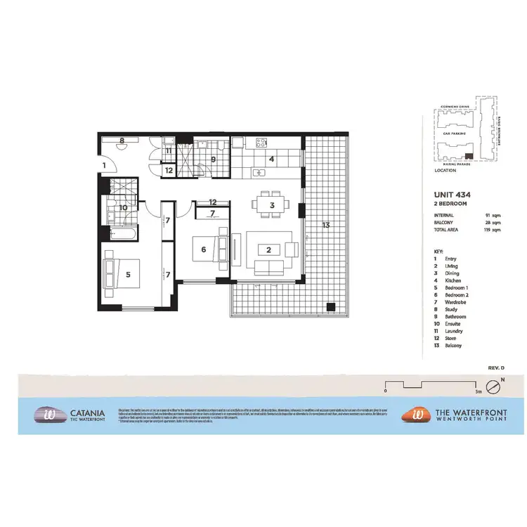 Floorplan of Homely apartment listing, 434/21 Marine Parade, Wentworth Point NSW 2127