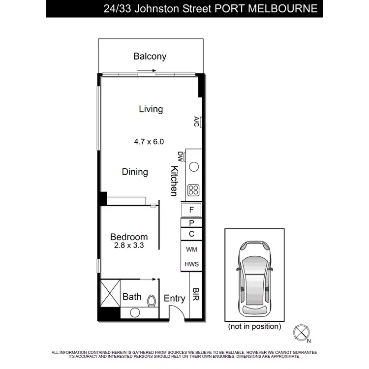 Floorplan of Homely apartment listing, 24/33 Johnston Street, Port Melbourne VIC 3207