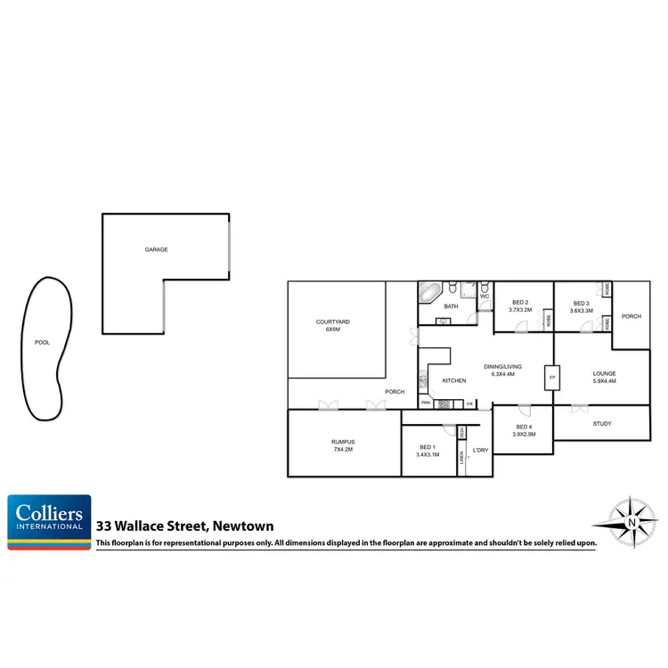 Floorplan of Homely house listing, 33 Wallace Street, Newtown QLD 4350