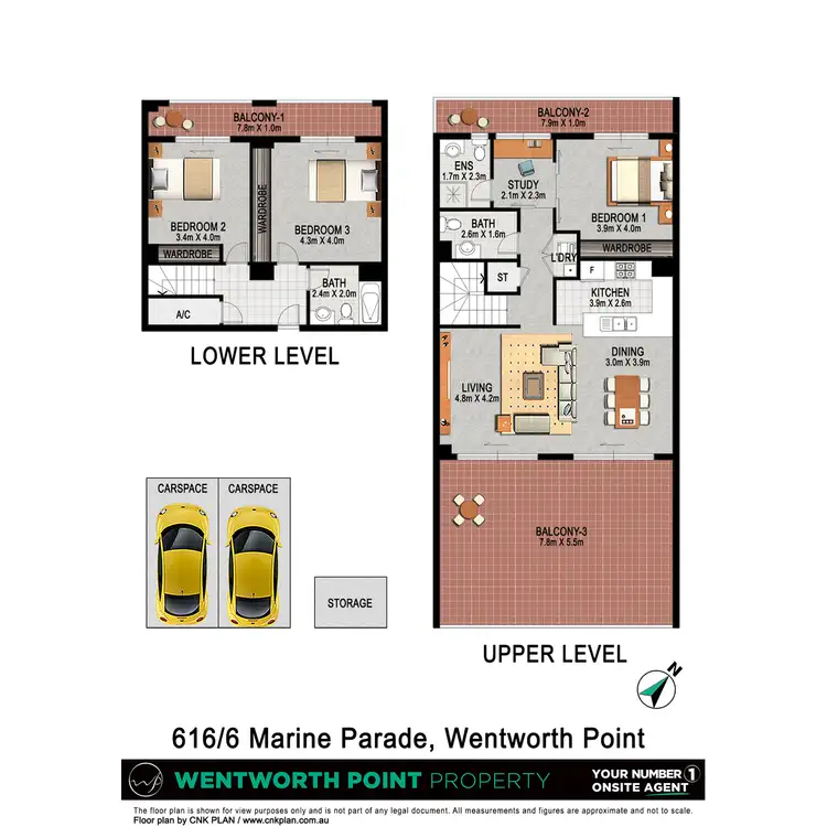 Floorplan of Homely apartment listing, 616/16 Marine Parade, Wentworth Point NSW 2127