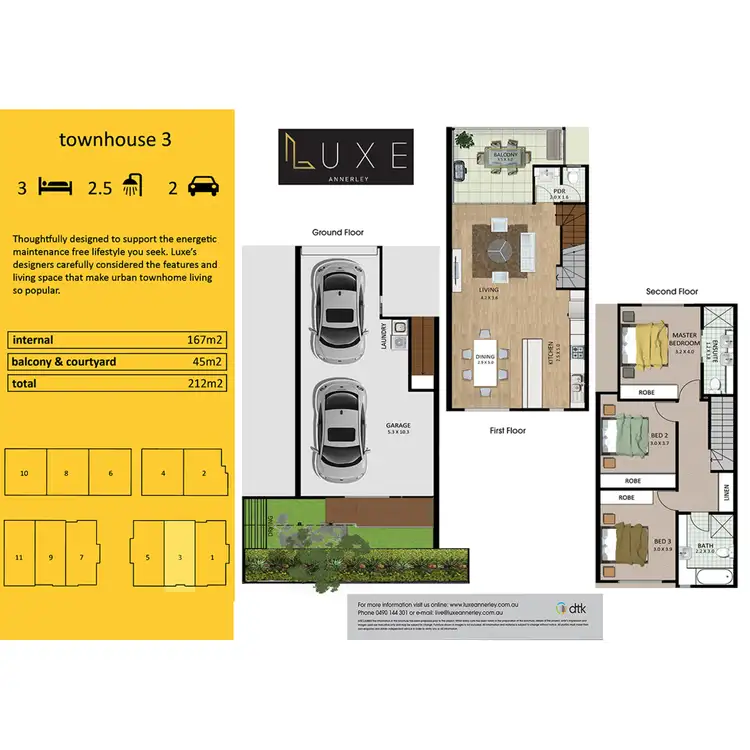 Floorplan of Homely townhouse listing, 3/47 Horatio Street, Annerley QLD 4103