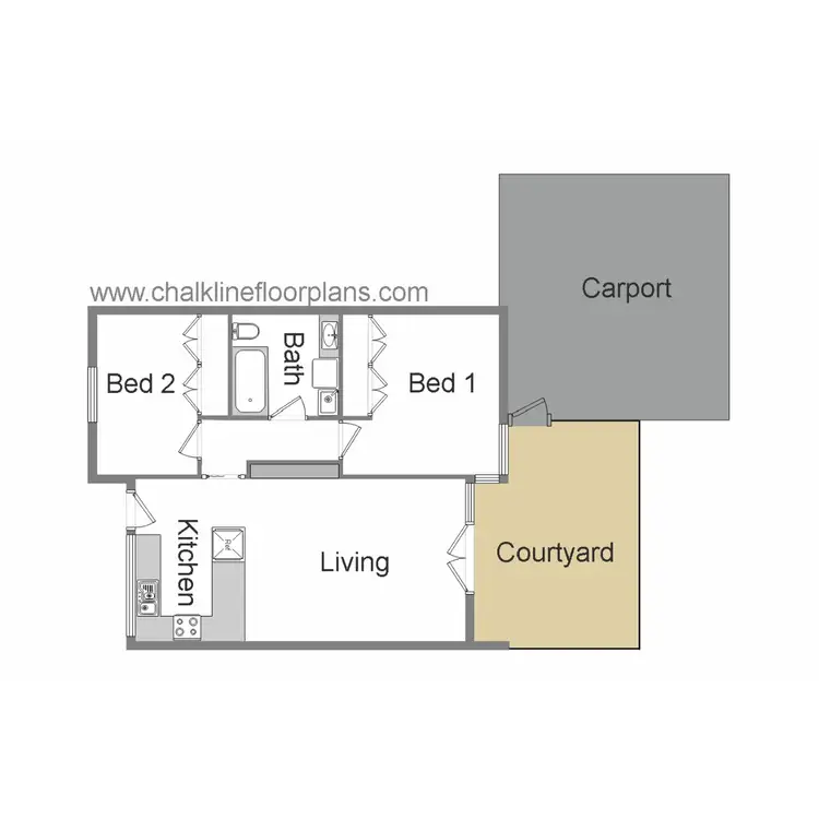 Floorplan of Homely unit listing, Address available on request