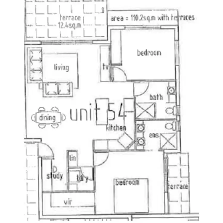 Floorplan of Homely unit listing, 54/1 Boulton Drive, Nerang QLD 4211