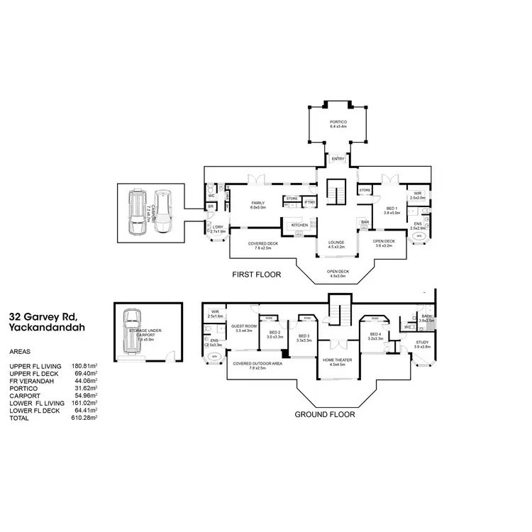 Floorplan of Homely house listing, 32 Garvey Road, Yackandandah VIC 3749