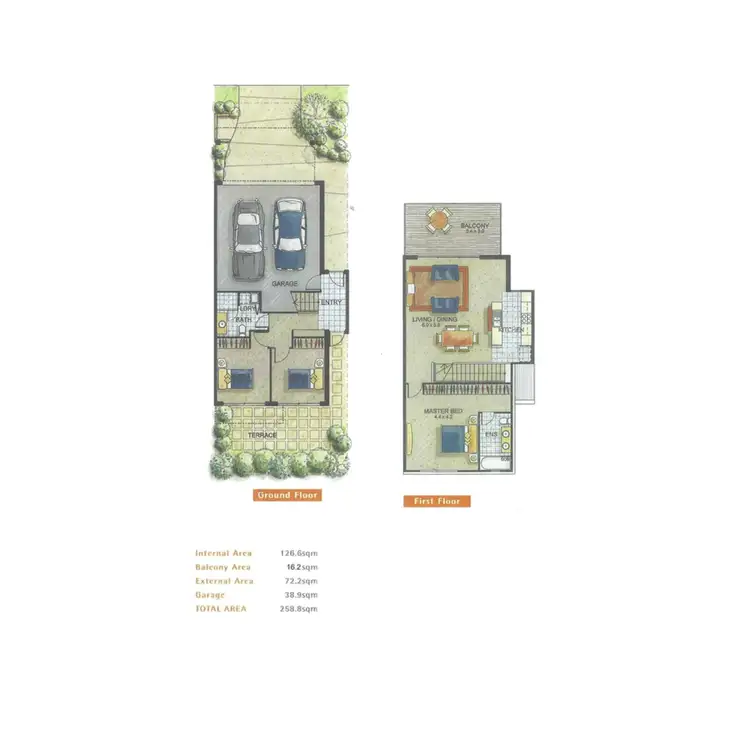 Floorplan of Homely townhouse listing, 52/28 Amazons Place, Jindalee QLD 4074