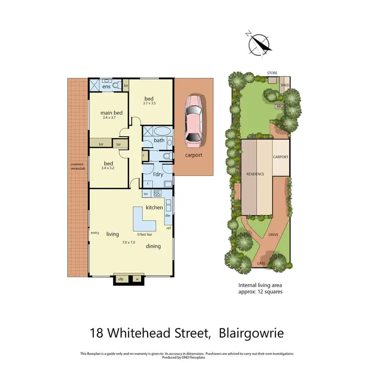 Floorplan of Homely house listing, 18 Whitehead Street, Blairgowrie VIC 3942