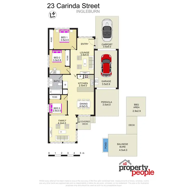 Floorplan of Homely house listing, 23 Carinda Street, Ingleburn NSW 2565