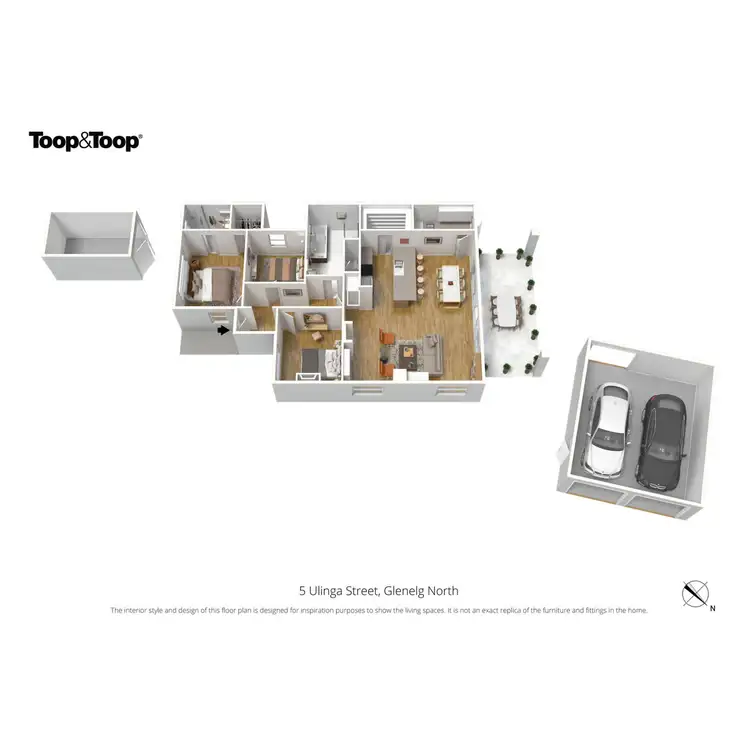 Floorplan of Homely house listing, 5 Ulinga Street, Glenelg North SA 5045