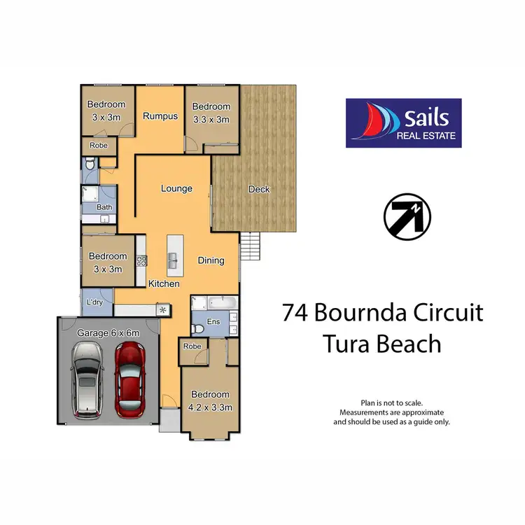 Floorplan of Homely house listing, 74 Bournda Circuit, Tura Beach NSW 2548