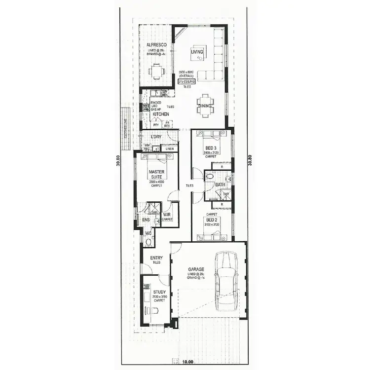 Floorplan of Homely house listing, 18 Hidcote Way, Pearsall WA 6065