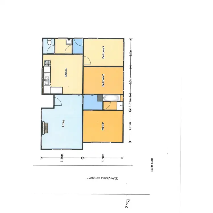 Floorplan of Homely house listing, 13 Dawson Street, Camperdown VIC 3260
