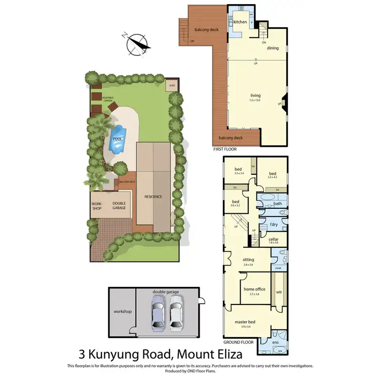 Floorplan of Homely house listing, 3 Kunyung Road, Mount Eliza VIC 3930