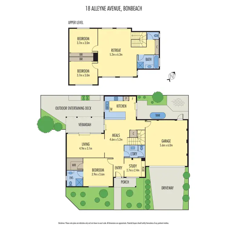 Floorplan of Homely house listing, 18 Alleyne Avenue, Bonbeach VIC 3196