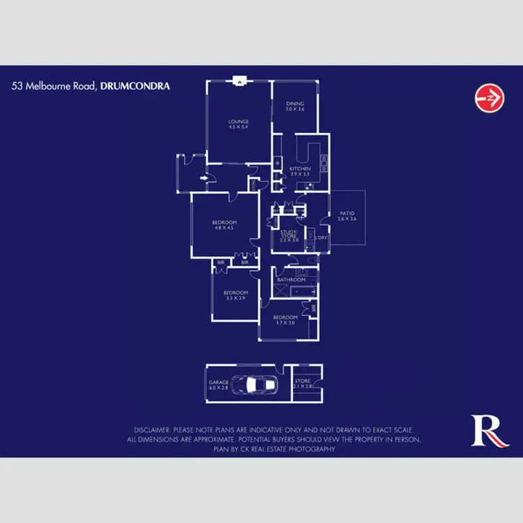 Floorplan of Homely house listing, 53 Melbourne Road, Drumcondra VIC 3215