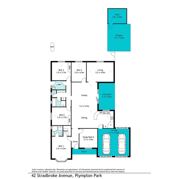 Floorplan of Homely house listing, 42 Stradbroke Avenue, Plympton Park SA 5038