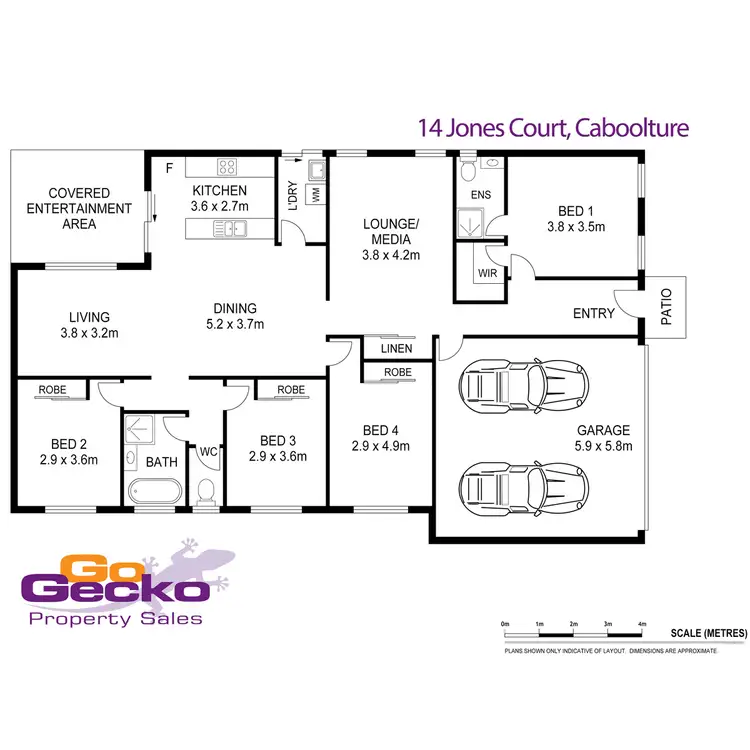 Floorplan of Homely house listing, 14 Jones Court, Caboolture QLD 4510