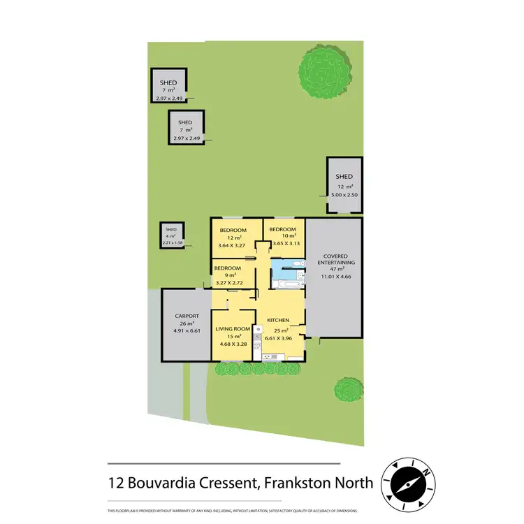 Floorplan of Homely house listing, 12 Bouvardia Crescent, Frankston North VIC 3200