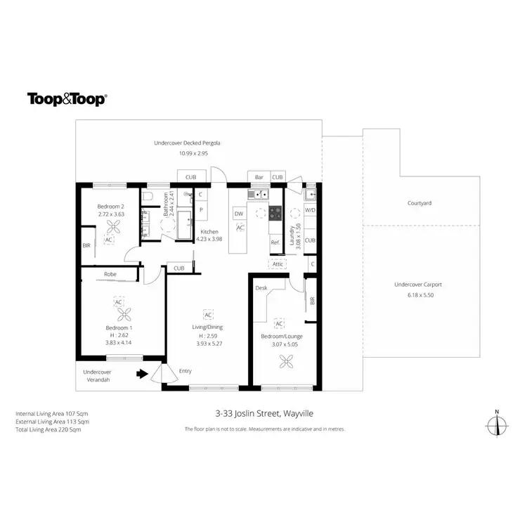 Floorplan of Homely unit listing, 3/33 Joslin Street, Wayville SA 5034
