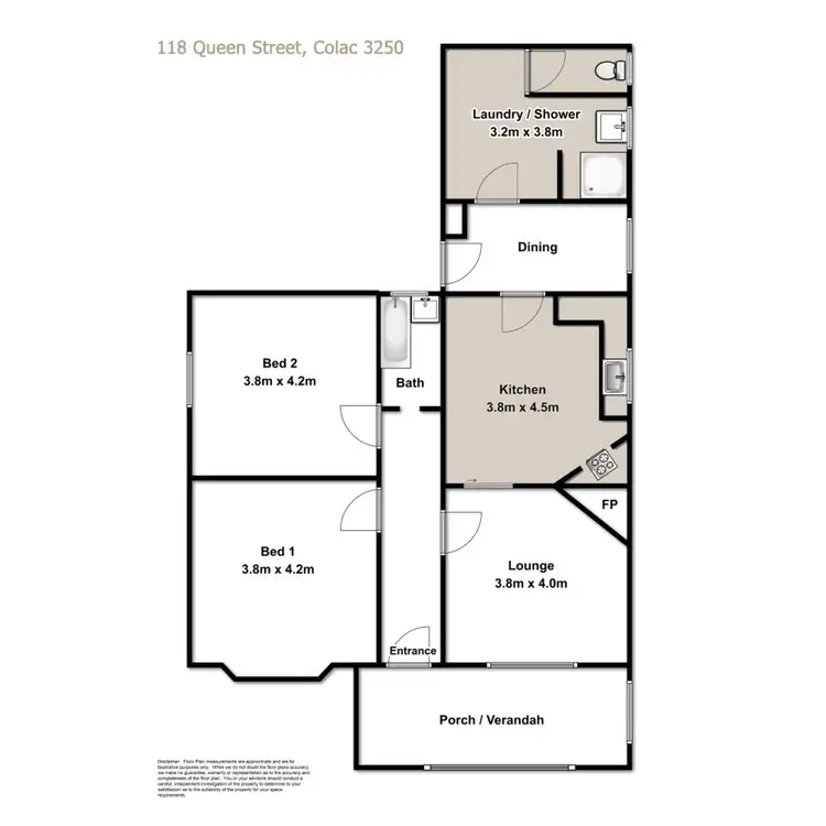 Floorplan of Homely house listing, 118 Queen Street, Colac VIC 3250
