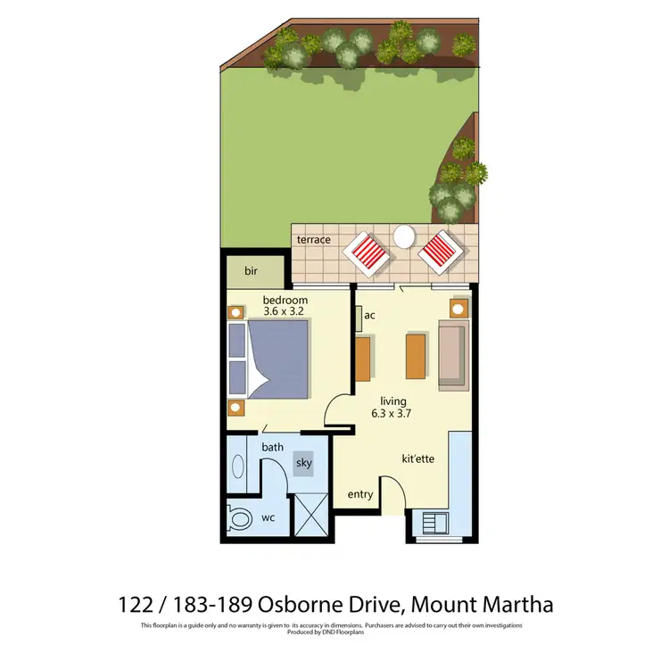 Floorplan of Homely serviced apartment listing, 122/183 Osbourne Drive, Mount Martha VIC 3934