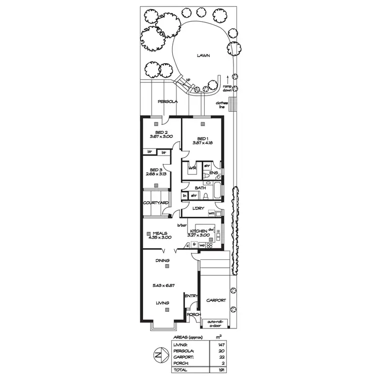 Floorplan of Homely house listing, 3A Burnell Street, Linden Park SA 5065