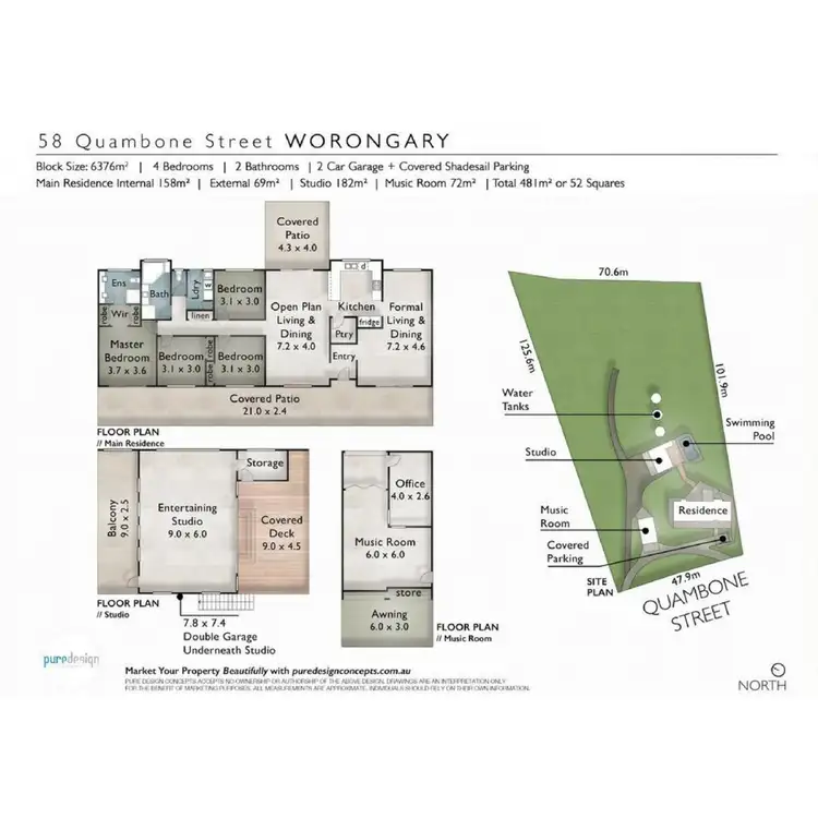 Floorplan of Homely rural property listing, 58 Quambone Street, Worongary QLD 4213